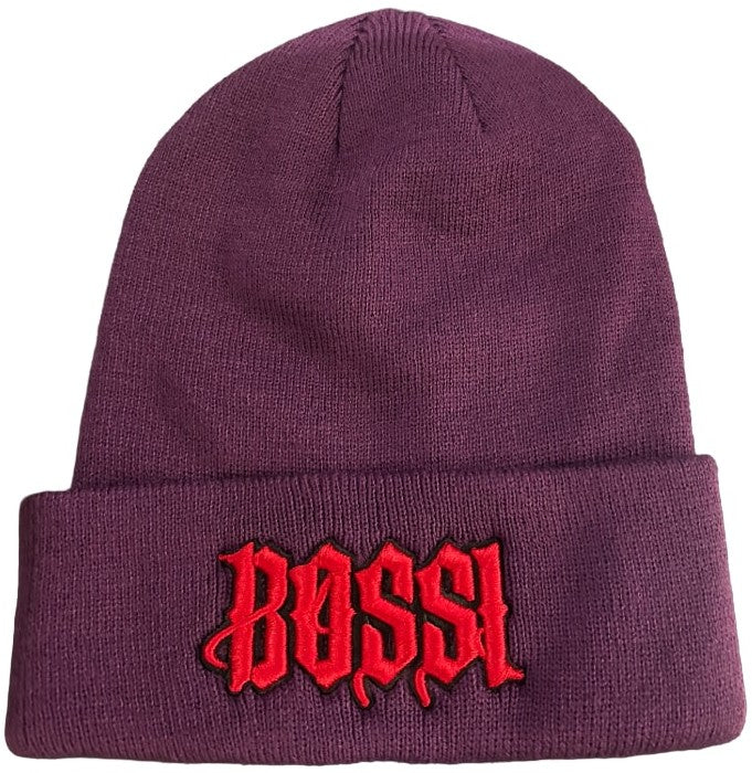 BOSSI X SRLA 'PURPLE/RED/BLACK' BEANIE