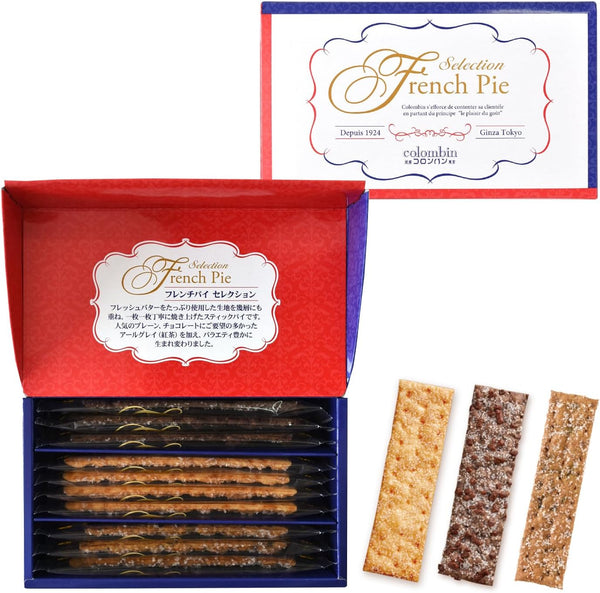 Colomban French Pie Selection Gift Confectionery Assortment Individually Wrapped Candy Petite Gift French Pie Pack of 10