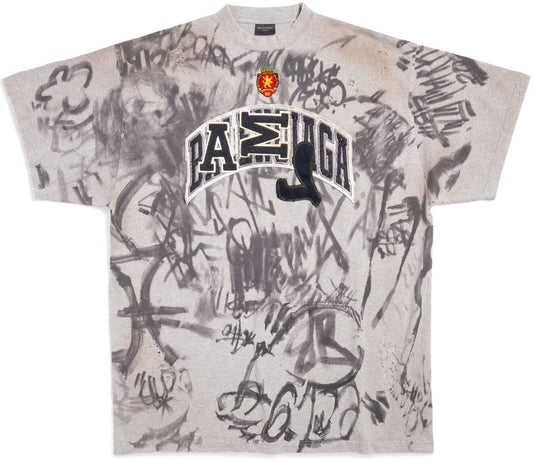 BALENCIAGA 'SKATER' GREY TEE