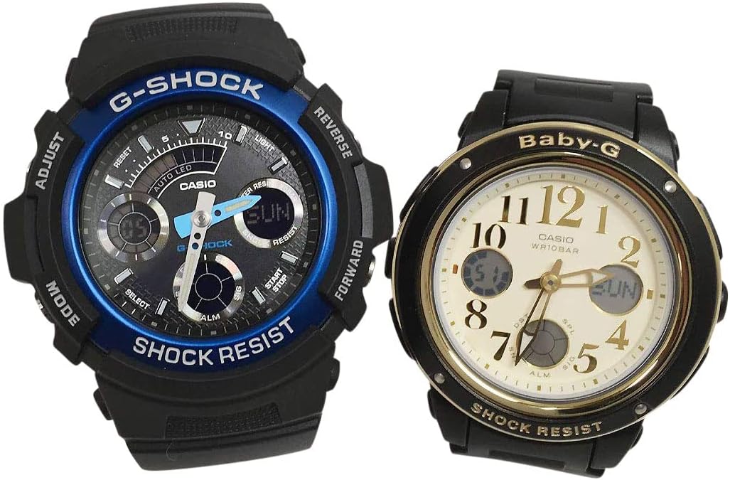CASIO Watch G-SHOCK Pair Watch with Genuine Case 2 Piece Set AW-591-2AJF BGA-151EF-1BJF