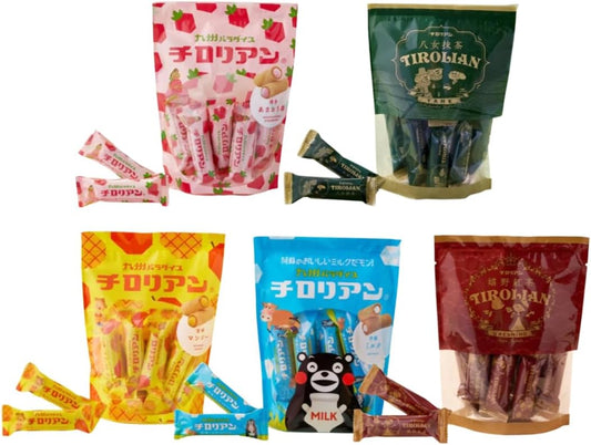 チロリ アン ショート 九州5味 食べ比べ40本セット｜8本入×5袋｜九州限定5種｜個包装｜福岡土産・ギフト