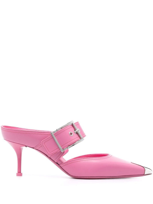 Alexander McQueen アレクサンダーMCクイーンパンクバックルレザーラバ - Image 1