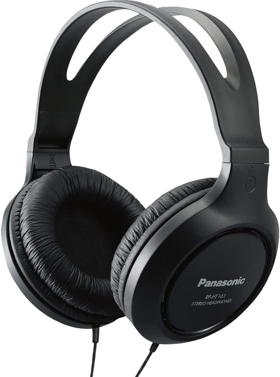 Panasonic XBS Lightweight Headphones RP-HT161-K