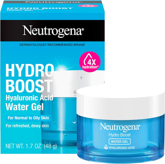 Neutrogena Hyde Boost Hyaluronic Acid Formulated Face Moss Charizer for Dry Skin Aged Free Pore Free No Clogging Water Gel Face Lotion 1.7oz