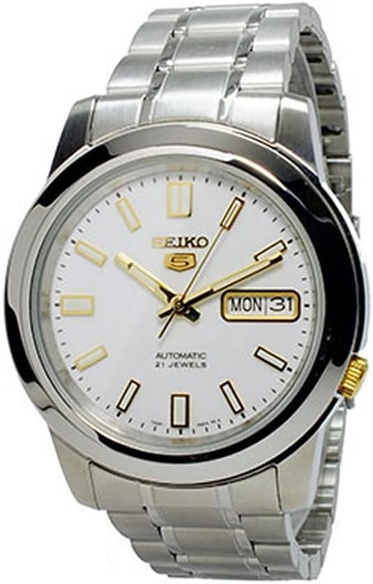 Seiko Five Seiko 5 Automatic Men's Watch SNKK07K1 White x Silver [Parallel Import], Bracelet Type