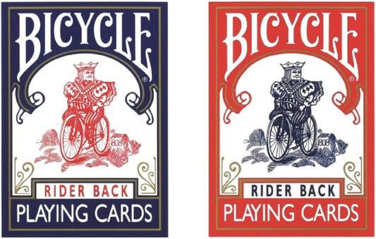 Bicycle Perfect for Magic! Get the Set of Red & Blue BICYCLE Bicycle Rider Back 808 Poker Size Playing Cards, the King of Playing Cards!