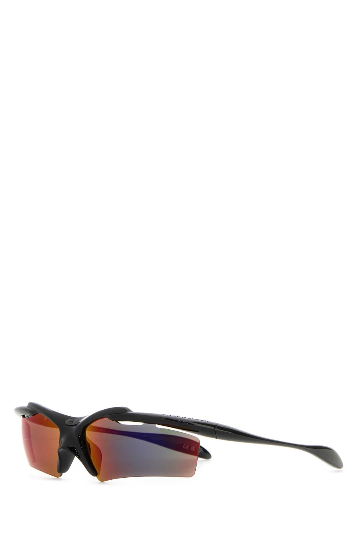 Balenciaga Black Acetate Turbo Rectangleサングラス - Image 1