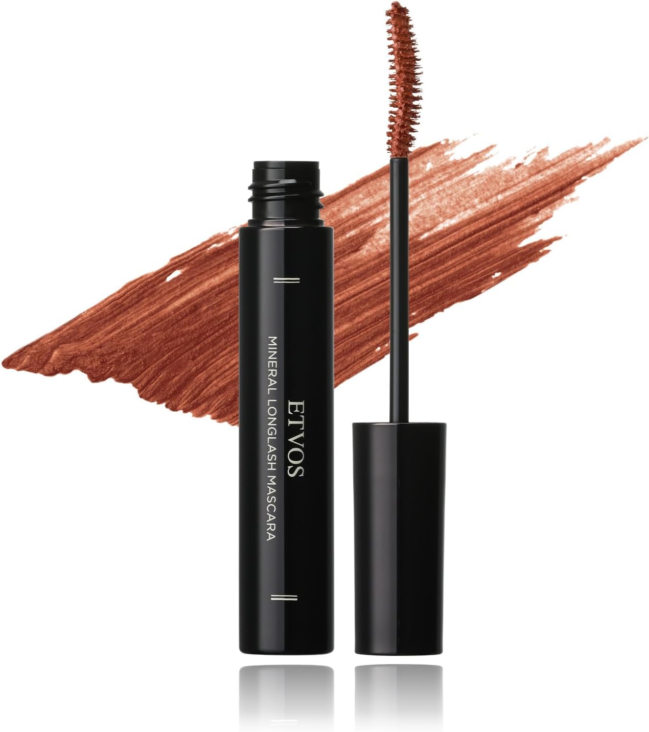 Etovos Mineral Long Lush Mascara 7g #Maroon Brown Sensitive Skin Eye Makeup Color Mascara Soap Off