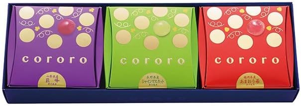 Cororo UHA Taste Sugar Gummy, Assorted Gift Box, 3-piece Box, Includes go-en Original Mini Sweets