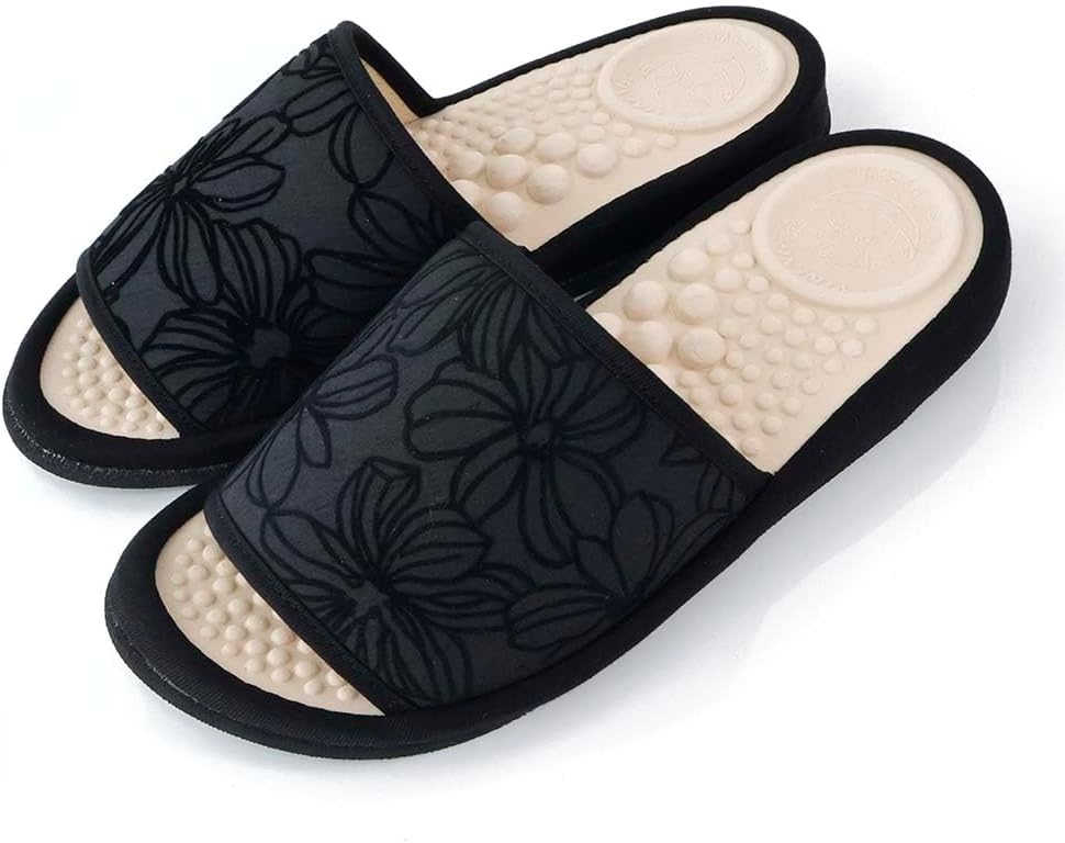 Women's Health Sandals, Salad Ball, Flocky Flower, Made in Japan, Health Slippers