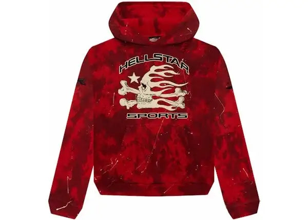 HELLSTAR SPORTS RED TIE-DYE SKULL SWEATPANT SET