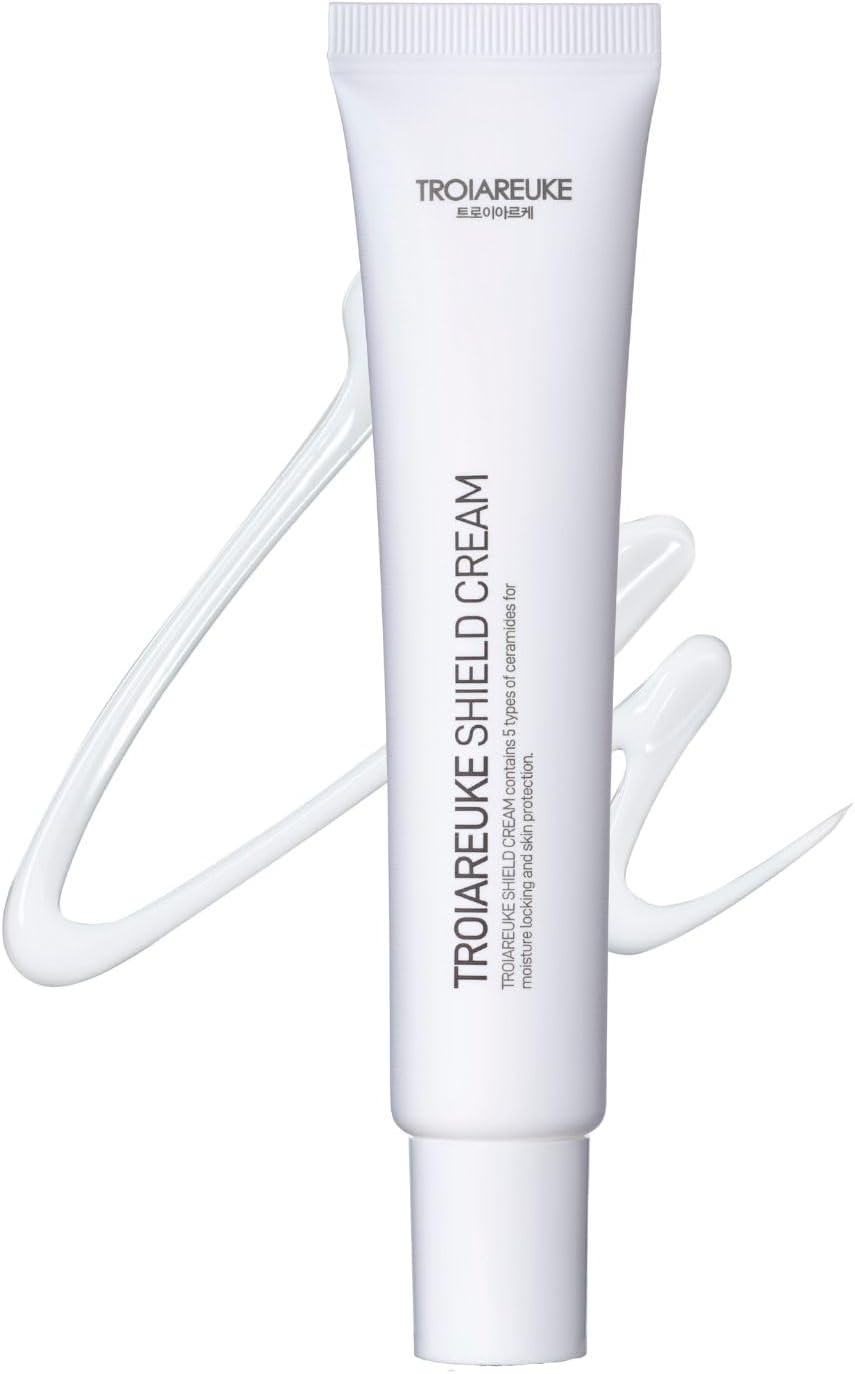 Official TROIAREUKE Troy Alche Shield Cream Face Cream, Moisturizing/Panthenol, Squalane, Ceramide/Dry Face Beauty Cream (0.9 fl oz (25 ml)