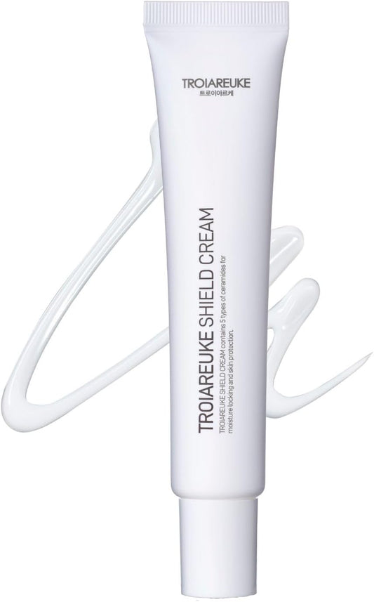 Official TROIAREUKE Troy Alche Shield Cream Face Cream, Moisturizing/Panthenol, Squalane, Ceramide/Dry Face Beauty Cream (0.9 fl oz (25 ml)