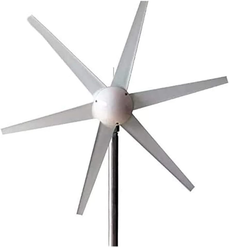 風力タービン、6枚羽根12V 24V風力タービン、1m/秒、風速400W三相風力発電機、24V(24V)