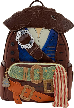 Loungefly Disney: Jack Sparrow - Piratas del Caribe - Mini mochila cosplay - Ideal para niños y adultos - Bolsas coleccionables