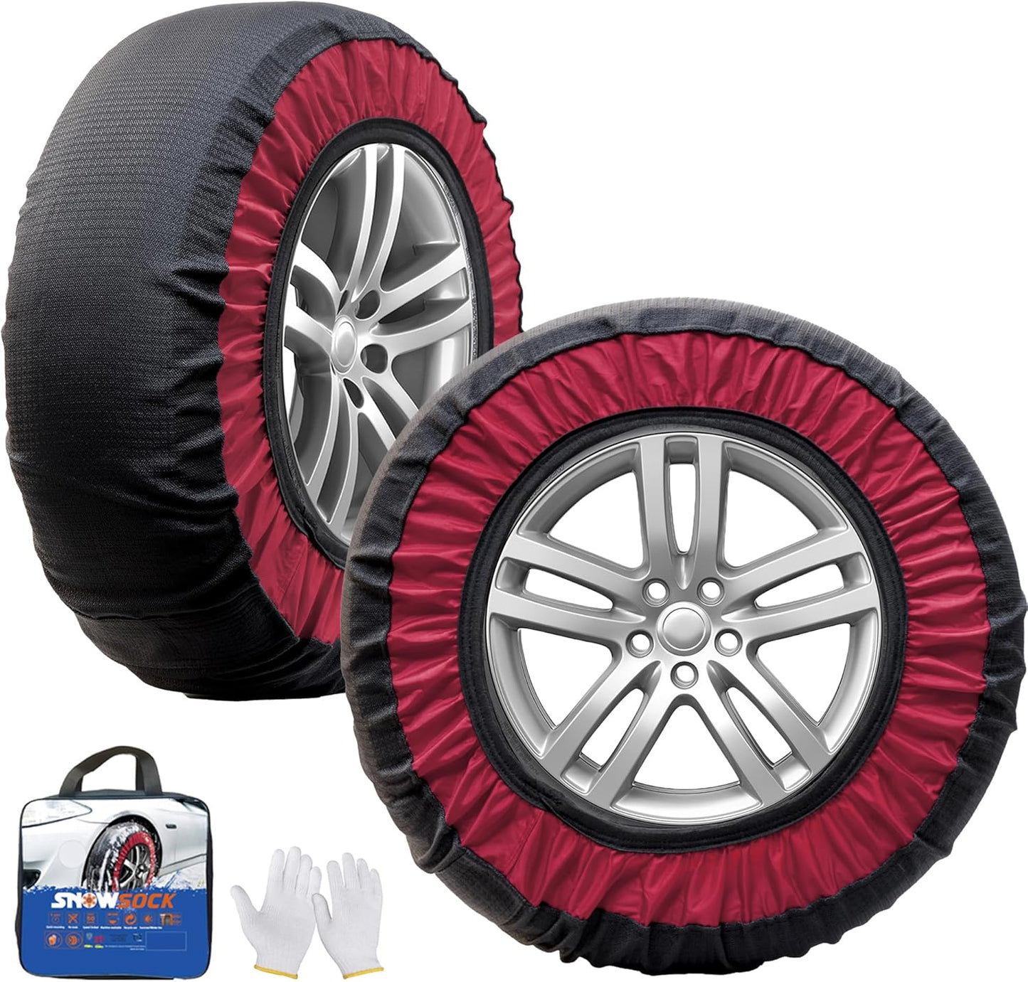 Chenyang Kosen KE78 Non-Metallic Tire Chain, Cloth Snow Chain, Easy Installation, Light Vehicles, Low Vibration, Low Noise, Does Not Damage Tires, Chain Regulations, Winter Snow Properties, No Jack Up