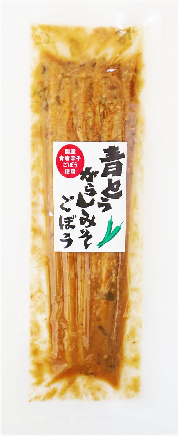 Goshuya Blue Pepper Miso Burdock, 4.6 oz (130 g), Pickles, Pickled Food, Made in Japan