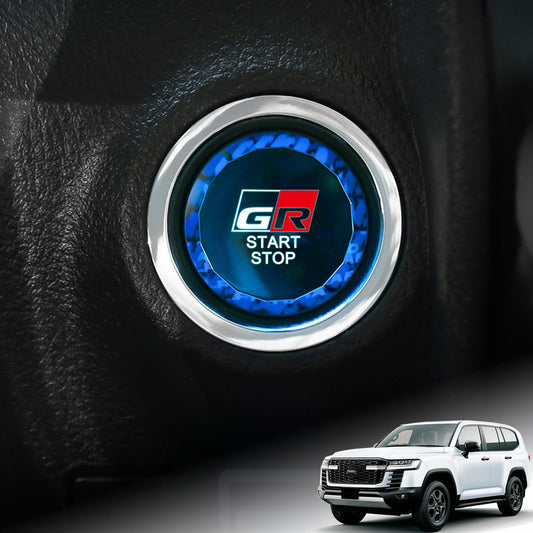 Toyota Land Cruiser GR Sport August 2021 - Present Push Start Button Cover for Car Vehicles Interior Accessories ABS Material Interior Parts Car Supplies Crystal Wind Exclusive Design Accessories