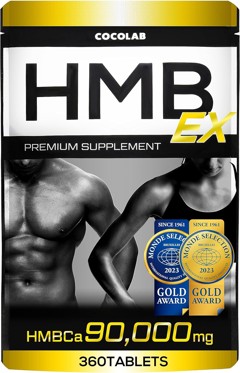COCOLAB HMB EX Supplement 90,000 mg (Made in Japan) Personal Trainer-Supervised 30-60 Day Supply Muscle Training Training Made in Japan 360 Tablets (x 1)