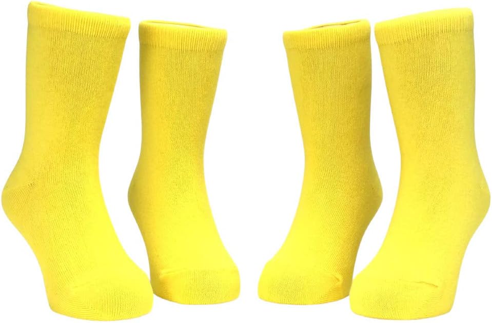 Children's Socks, Crew Socks, Made in Japan, Plain Weave, For Girls, Boys, Set of 2