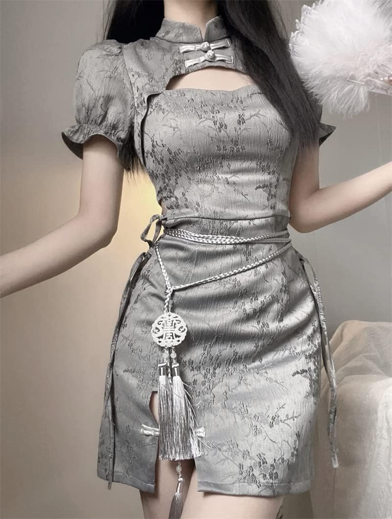 [BeLoved] チャイナワンピース セクシー ロリータ ドレス 服 チャイナ風 中華風 ドレス 花柄 文化祭 学園祭 S M L XL かわいい 可愛い 服 女性用 レディース 仮装 コスチューム ハロウィン クリスマス 女装 人気 コスプレ