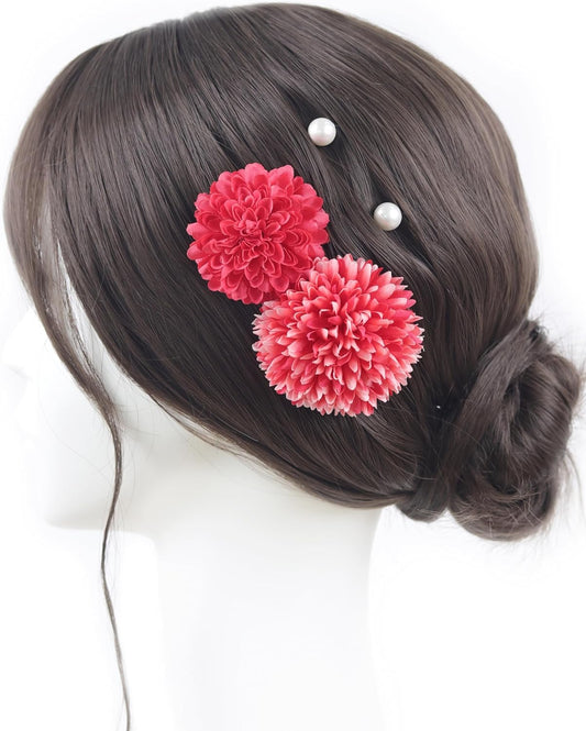 NANA Handmade Hair Ornament, Clip, Yukata, Ping Pong Mom, Cute, Summer Festival, Fireworks Display, Coming of Age Ceremony, Shichi-Go-San Graduation Ceremony, Kindergarten Entrance Ceremony