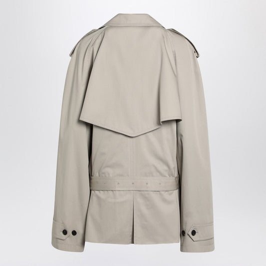 Balenciaga バレンシアガベージュ綿のツイルのトリンチトレンチコート - Image 1