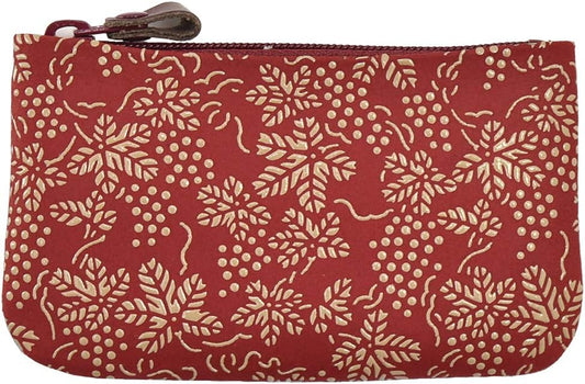 Nagomiya Spring Wallet, Japanese Pattern, Coin Purse, 03, Traditional Crafts, Koshu Inden Brand, Deerskin, Genuine Leather, Lacquer, Unisex