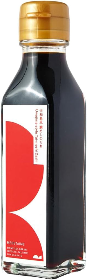 Ehime Famous Snamper Sauce MEDETAIME Uwajima Style 4.6 oz (130 g), Domestically Produced in Ehime Prefecture, Regional Cooking, Uwashima Style Snapper, Sauce, 1 Bottle