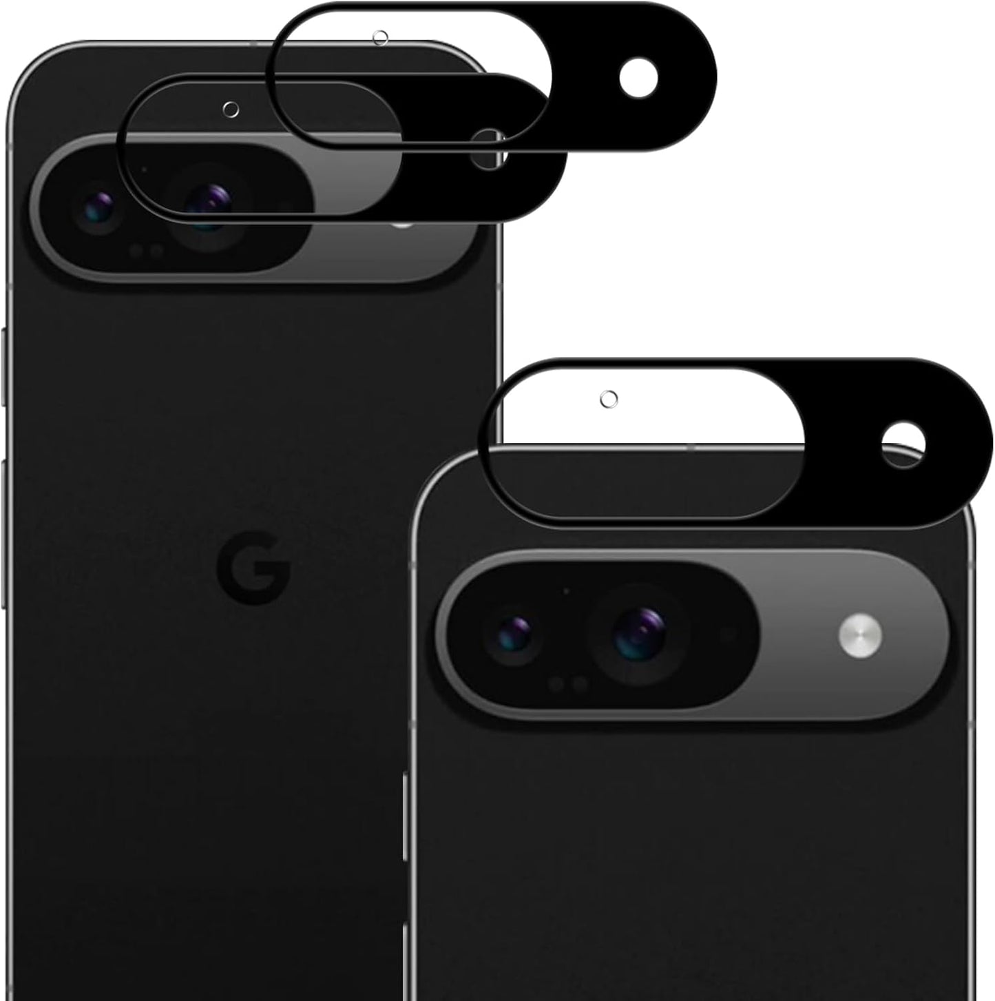 Compatible Google Pixel 9 Lens Film, 3 Piece Set, Pixel9 Camera Film, Google Pixel 9 Lens Protection Film, Reinforced Film, 2.5D Round Edge, Processed, Bubble Free, Thin, Easy Installation,