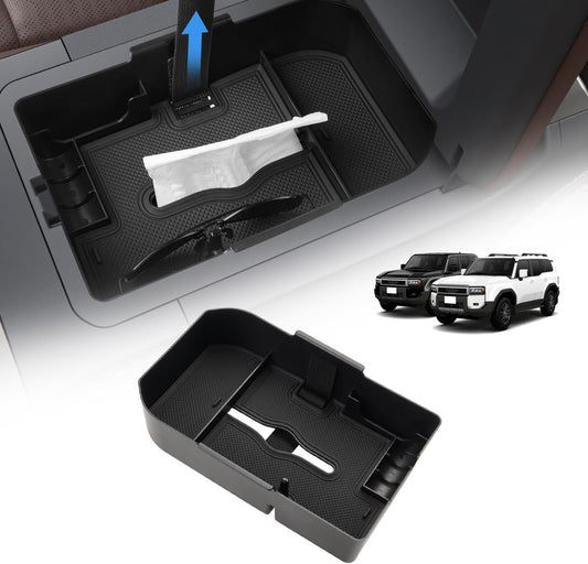 2024 New Toyota Rankle 250 Console Box Tray, Land Cruiser 250, Accessories, Custom Parts, Center Console, Tissue Case, Interior Parts, Storage Supplies, Small Items, 2 Tier Storage, Interior