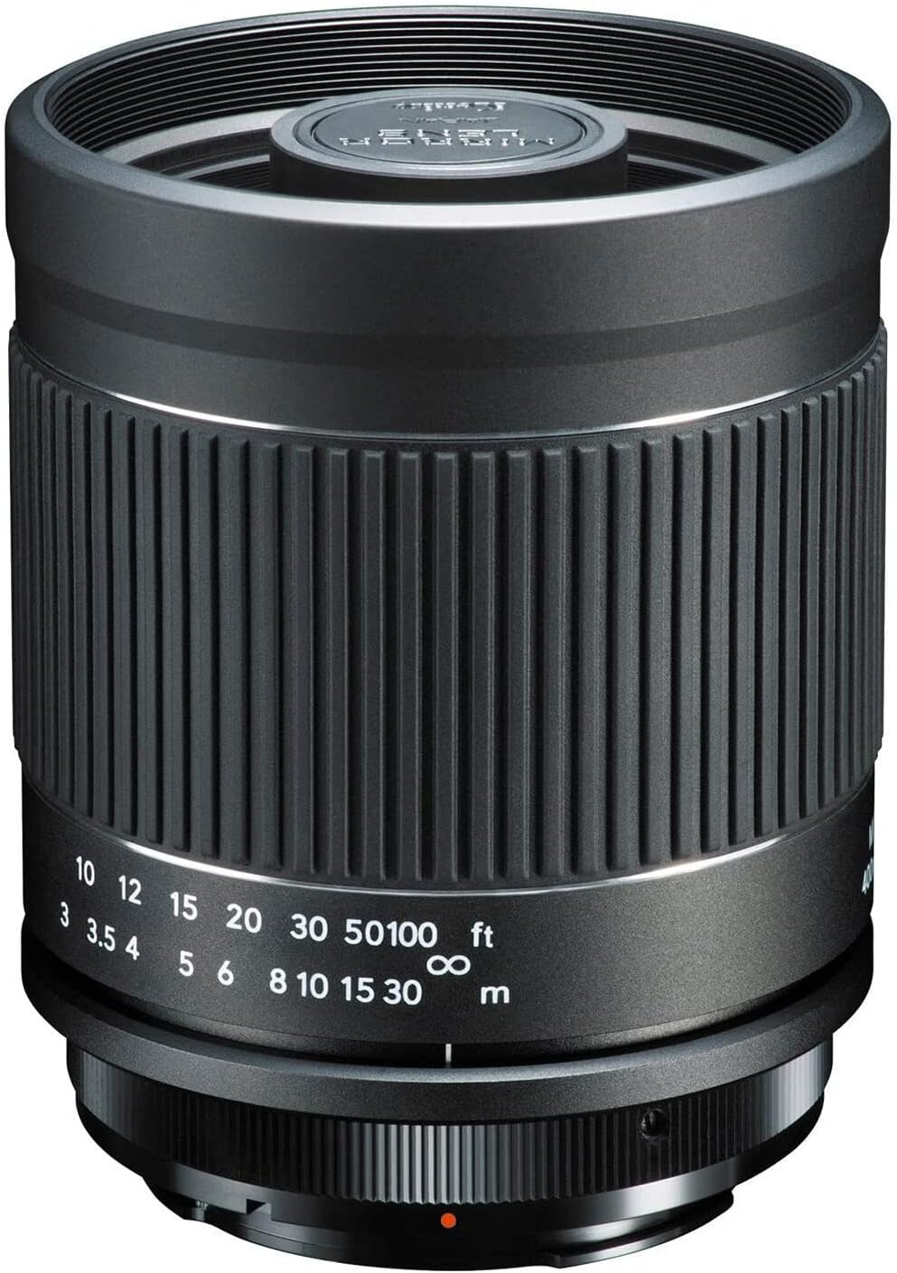 Kenko KF-M400CEFIIS Telephoto Lens Mirror Lens 400mm F8 NIIS Canon EF Mount Reflection Optics Manual Focus Interchangeable Mount Full Size Black