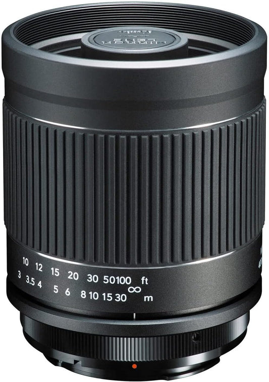 Kenko KF-M400CEFIIS Telephoto Lens Mirror Lens 400mm F8 NIIS Canon EF Mount Reflection Optics Manual Focus Interchangeable Mount Full Size Black