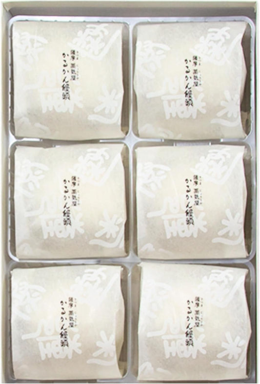 Satsuma Steamya, Karukan Noodle (6 Pieces), Kagoshima, Souvenir, Confectionery Bag Included
