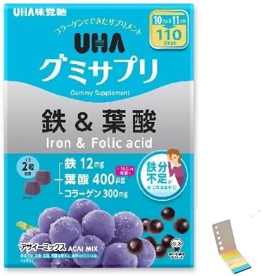 UHA Gummy Supplement, Iron & Folic Acid, 220 Tablets