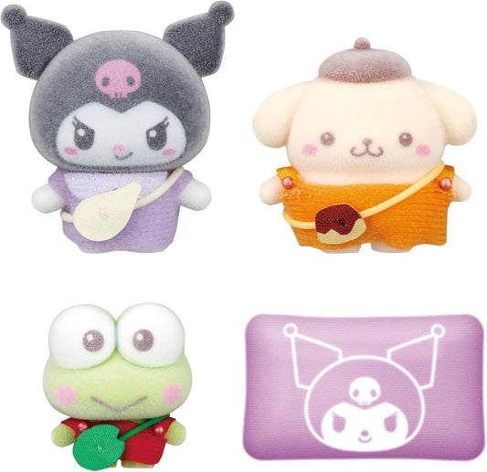 Bandai Petitomo Sanrio Characters, Kuromi & Pom Pom Plum & Kerokeropi Sanrio Characters