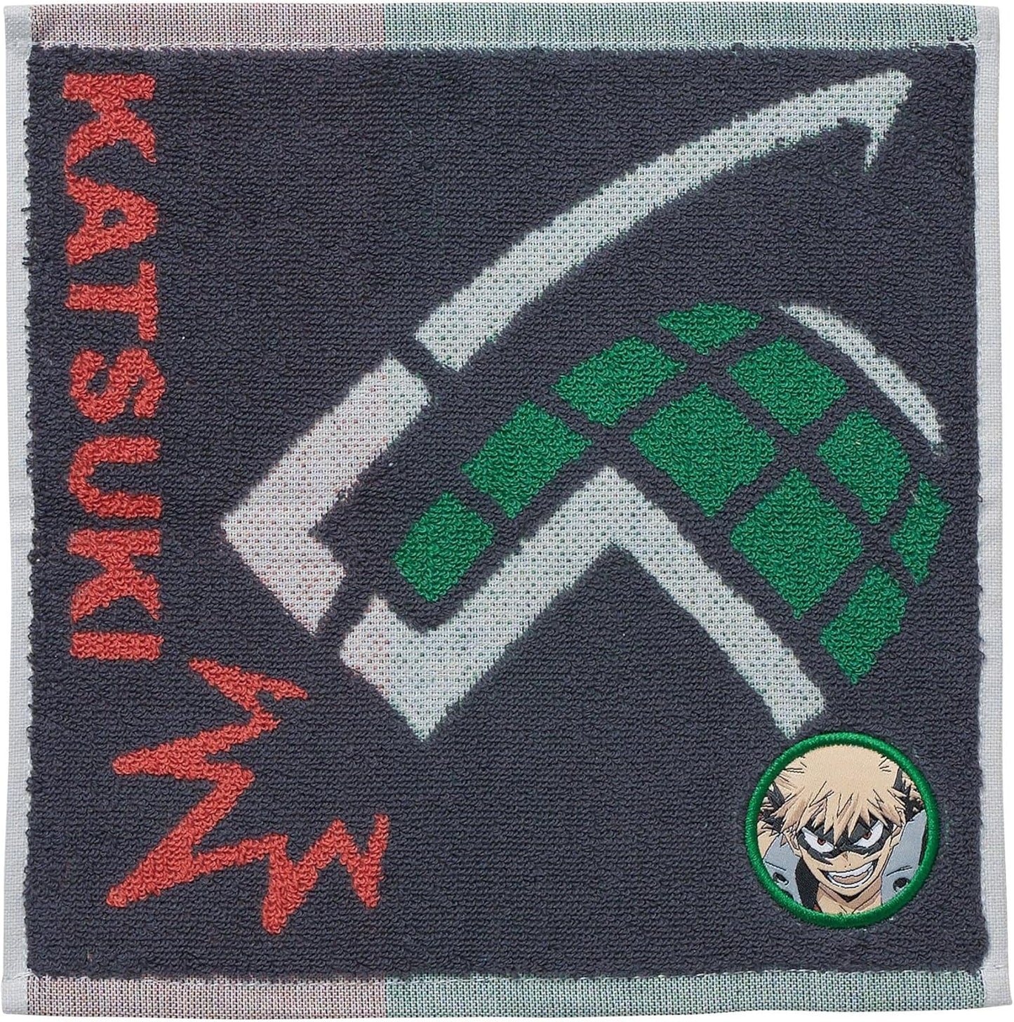 Bandai Mini Towel My Hero Academia Katsuki Bakugo Handkerchief 100% Cotton Character Antibacterial Deodorizing Present Gift Birthday 4385000100