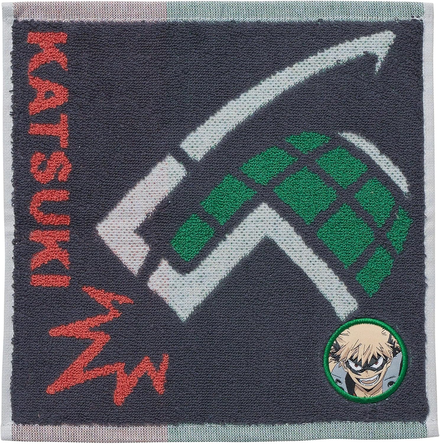Bandai Mini Towel My Hero Academia Katsuki Bakugo Handkerchief 100% Cotton Character Antibacterial Deodorizing Present Gift Birthday 4385000100