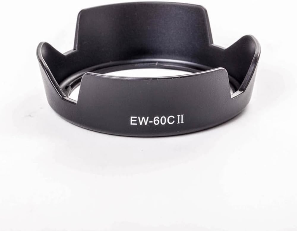 Toileum EW-60C II Lens Hood (For Canon EF-S 18-55mm f/3.5-5.6 Lens for Canon EF 28-80mm f/3.5-5.6 V USM Lens for Canon EF 28-90mm f/4-5.6 II USM Lens) ew-60c II Bayonet Lens Hood lens shade