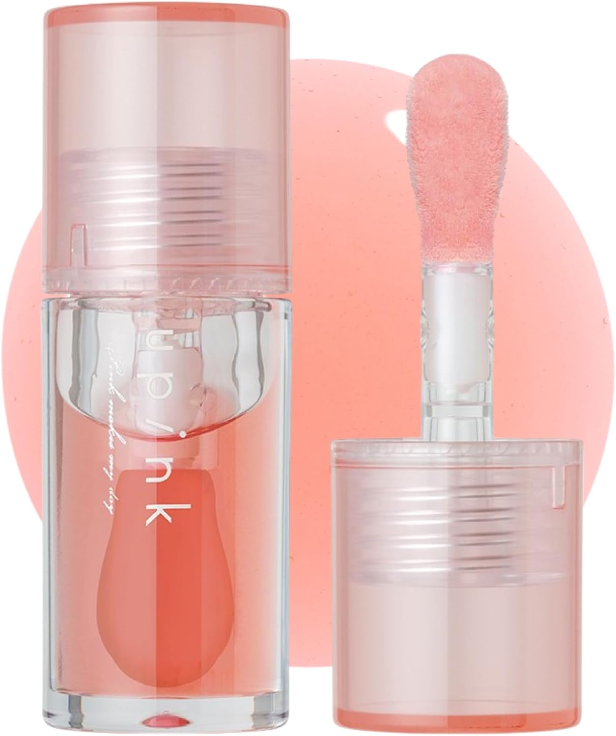 upink Dew Drop Lip Oil (01 Pure Pink) 0.1 oz (3.3 g), Highly Moisturizing, Slightly Pink Tint Formula