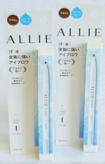 [Set of 2] Ally Waterproof Eyebrow N Brown, 0.005 oz (0.15 g) x 2