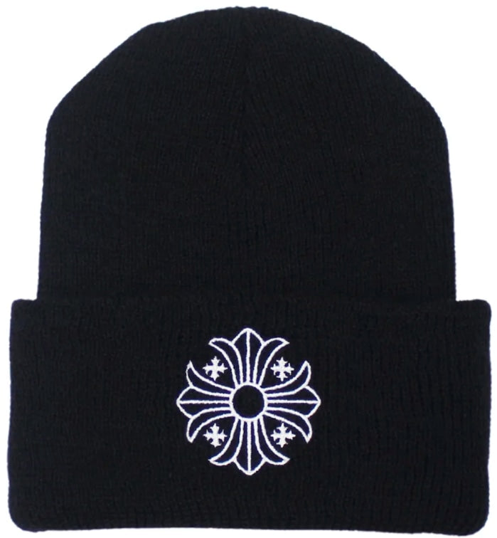 CHROME HEARTS '5 CROSS' WOOL BEANIE