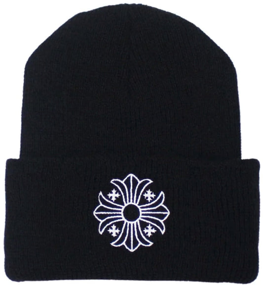 CHROME HEARTS '5 CROSS' WOOL BEANIE