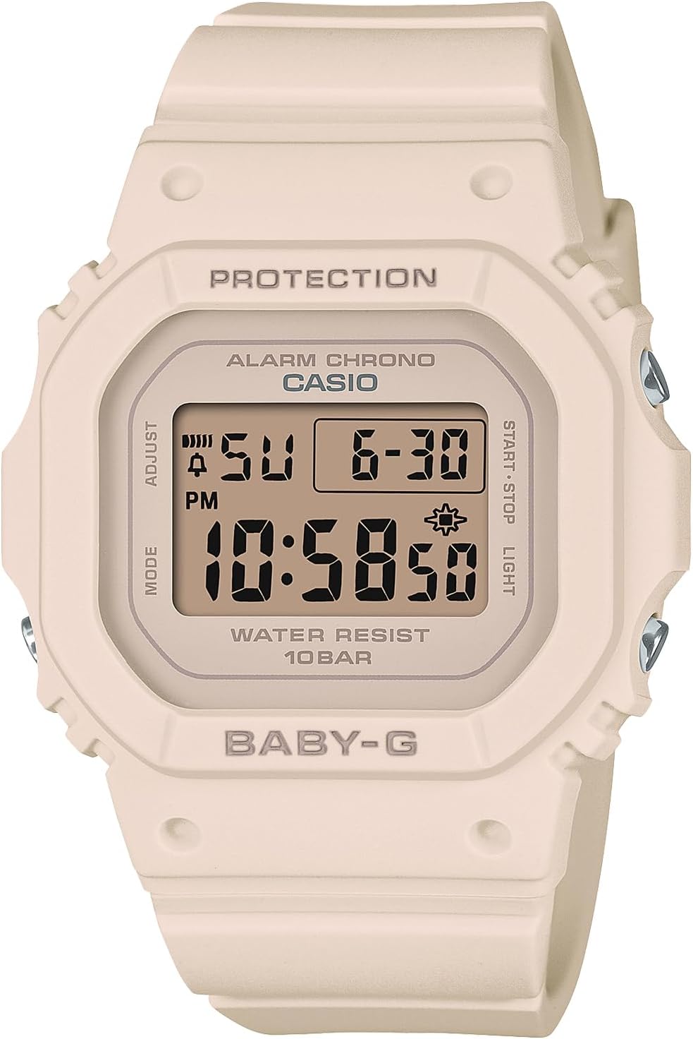 Casio BGD-565 Baby Watch, multicolor (pink / beige), Super Illuminator (New Version)