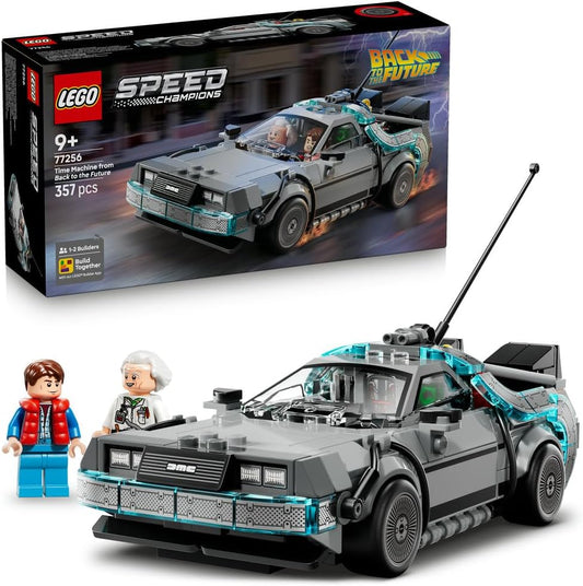 Lego Speed Champion 77256 Back to the Future Time Machine, Toy, Birthday Present, Blocks, Boys, Girls, Children, 9, 10, 11 Years, Elementary School, Vehicle, Car, Mini Car, Interior Decoration