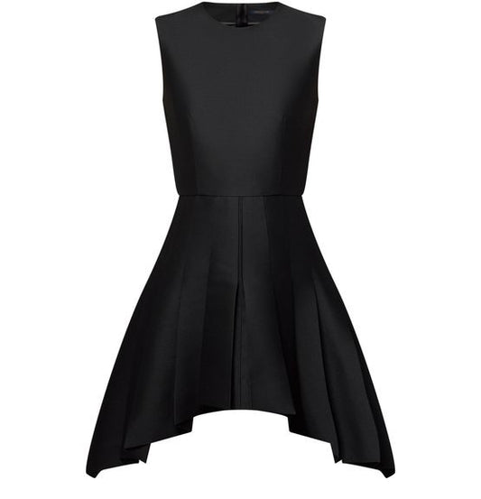 LOUIS VUITTON Asymmetrical Box Pleat Dress - Image 1