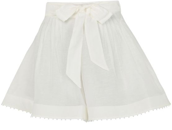 ZIMMERMANN Dawning beaded tuck shorts - Image 1