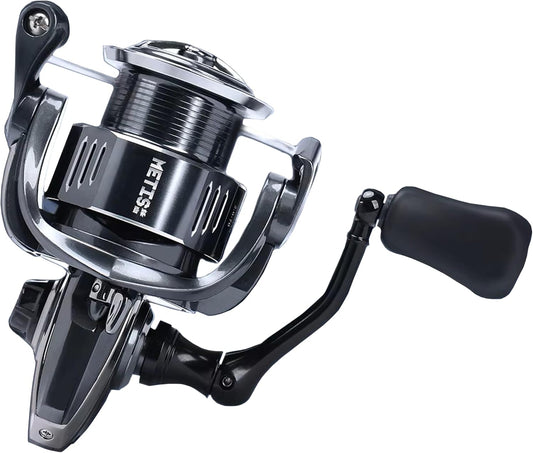 METIS Spinning Reel, 1000, 2000, 3000, 4000, 5000, Normal Gear, 5.2:1 Gear Ratio, Shallow Groove Spool Low End Model
