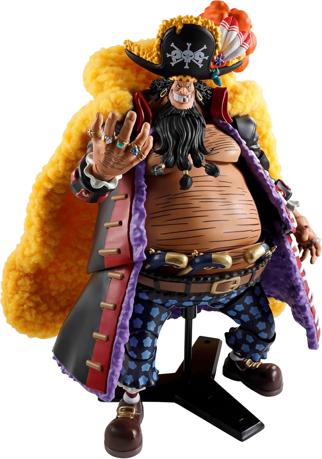 TAMASHII NATIONS S.H. Figuarts ONE PIECE Marshall D. Teach - The Four Kings - Approx. 9.6 inches (245 mm), PVC, ABS, & Fabric, Pre-painted Action Figure