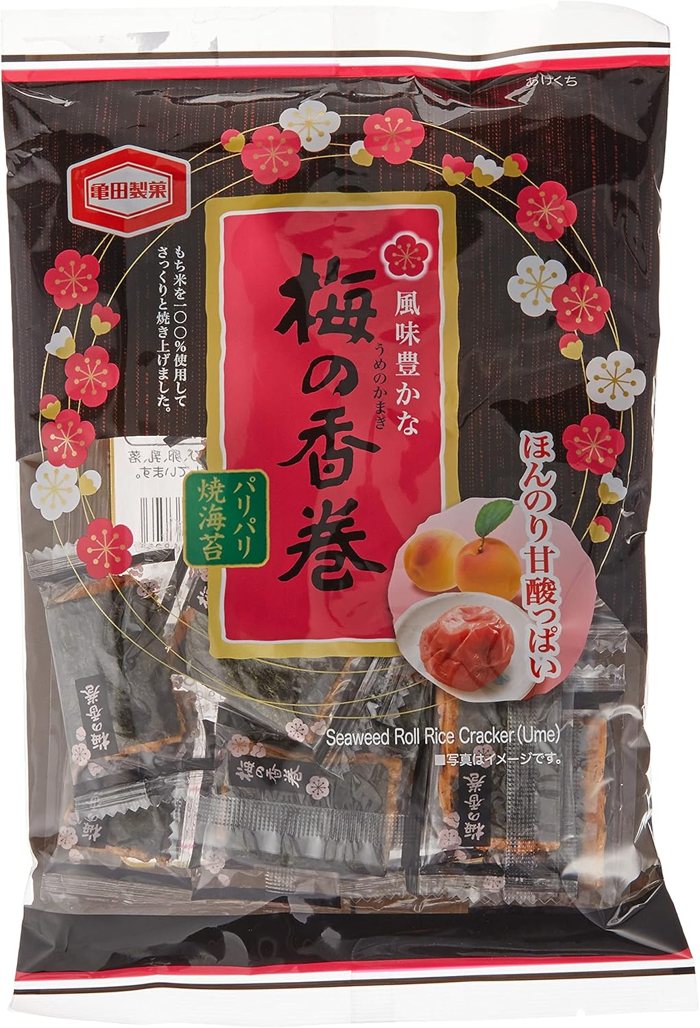 Fritree Kameda Seika Plum Incense Rolls, 16 Pieces